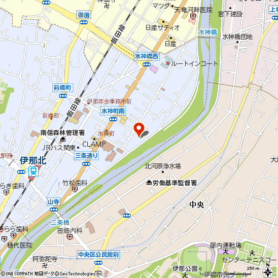 柴田ゴム付近の地図